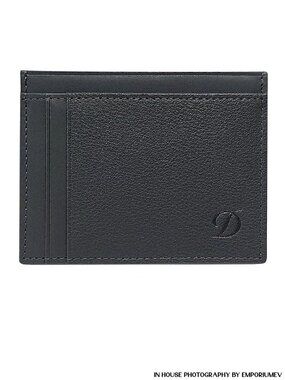 S.T. Dupont 093004C Outlet SLG Grained Grey Leather Men Credit Card Holder